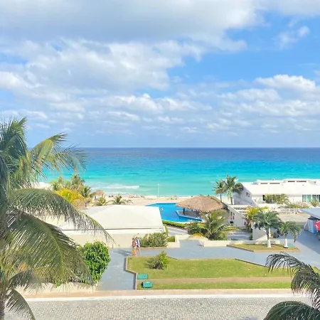Beach Front And Lagoon View Condo In Cancun